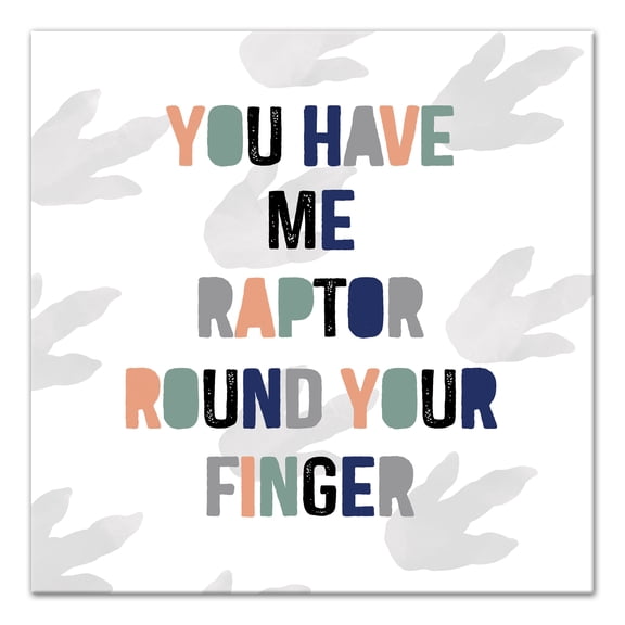 Creative Products Raptor Round Your Finger 24x24 Canvas Wall Art
