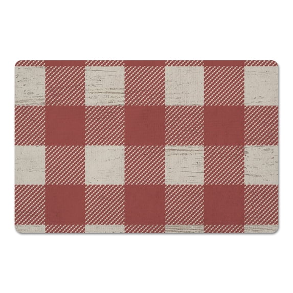 Creative Products Red Buffalo Check 18 x 27 Floor Mat