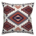 thumbnail image 1 of Creative Products Red Clay and Navy Tribal Pattern 18x18 Spun Poly Pillow, 1 of 2