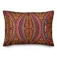 thumbnail image 1 of Creative Products Red Colored Folk Pattern 14x20 Indoor / Outdoor Pillow, 1 of 3
