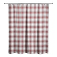 thumbnail image 1 of Creative Products Red Gray Plaid 71x74 Shower Curtain, 1 of 7