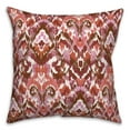 thumbnail image 1 of Creative Products Red Ikat 18 x 18 Spun Poly Pillow, 1 of 3