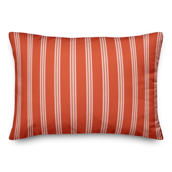 Creative Products Red Stripes 14x20 Spun Poly Pillow