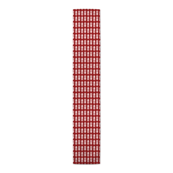 Creative Products Red Tropical Pineapples 16x90 Poly Twill Table Runner