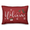 thumbnail image 1 of Creative Products Red Welcome 20 x 14 Spun Poly Pillow, 1 of 3