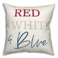 thumbnail image 1 of Creative Products Red White And Blue 18 x 18 Spun Poly Pillow, 1 of 3
