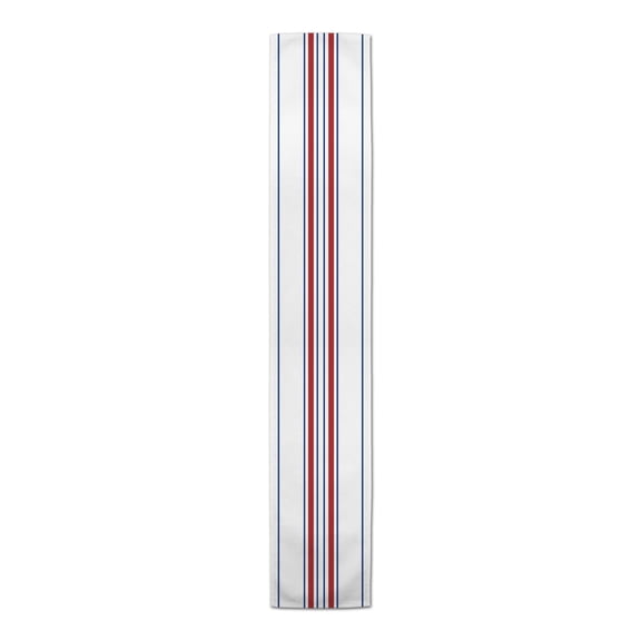 Creative Products Red White And Blue Stripes 16x72 Poly Twill Runner