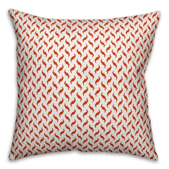 Creative Products Red Zig Zag Pattern 18x18 Spun Poly Pillow