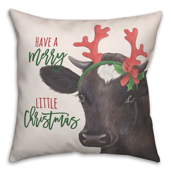 Creative Products Reindeer Cow 18 x 18 Spun Poly Pillow