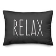 thumbnail image 1 of Creative Products Relax Black and White 14x20 Indoor / Outdoor Pillow, 1 of 2