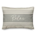 thumbnail image 1 of Creative Products Relax Linen Gray 14 x 20 Indoor / Outdoor Pillow, 1 of 3