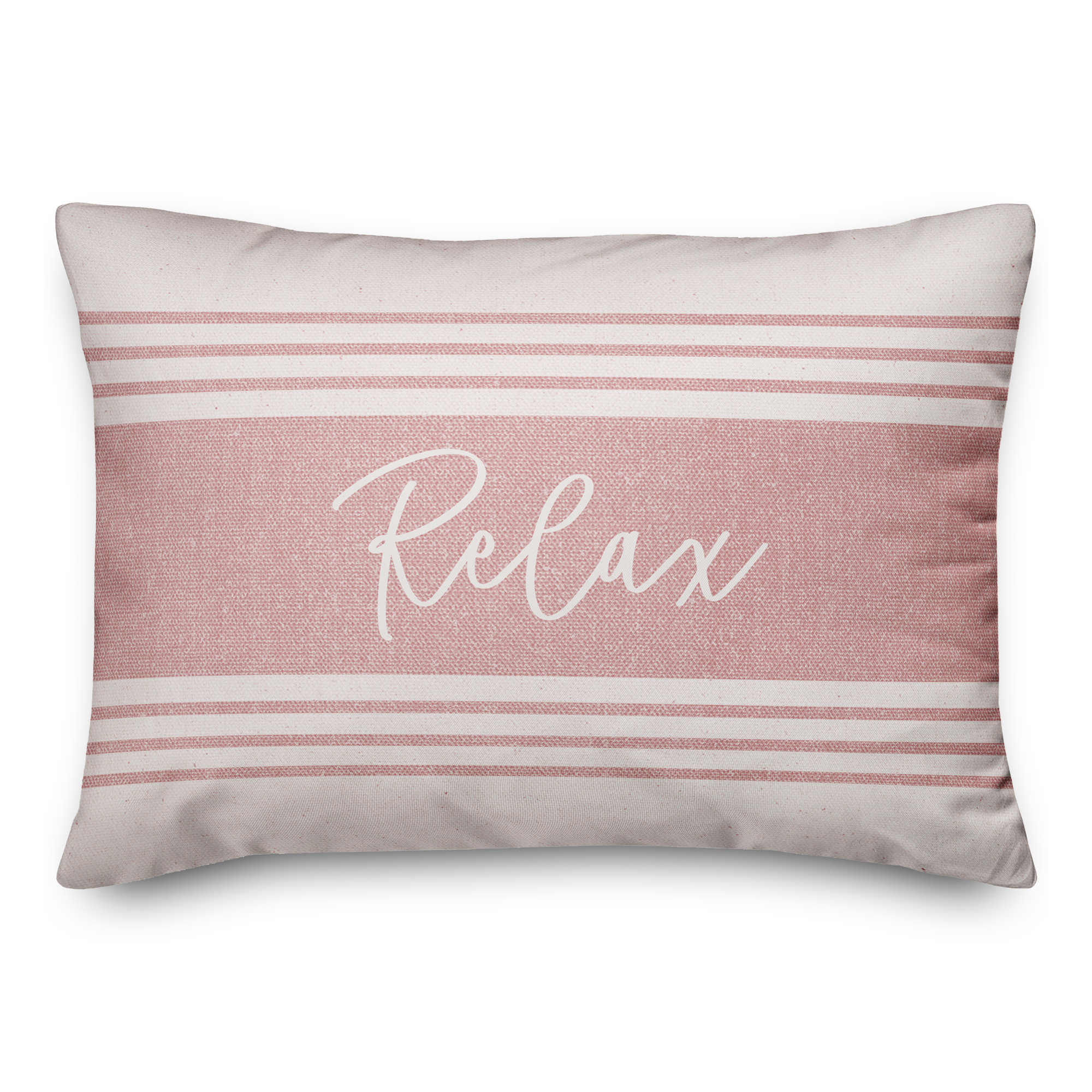 Creative Products Relax Linen Pink 14 x 20 Indoor / Outdoor Pillow