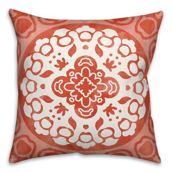 Creative Products Relax Script Orange 18x18 Indoor / Outdoor Pillow