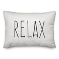 thumbnail image 1 of Creative Products Relax White and Black 14x20 Indoor / Outdoor Pillow, 1 of 2