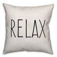 thumbnail image 1 of Creative Products Relax White and Black 16x16 Indoor / Outdoor Pillow, 1 of 2