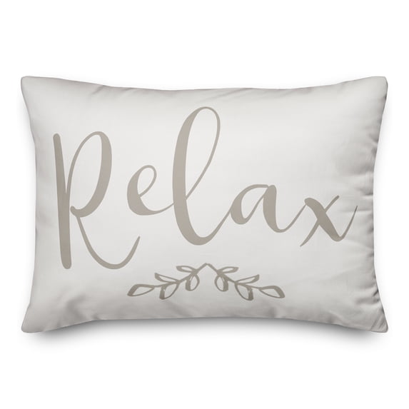 Creative Products Relax on White 14x20 Indoor / Outdoor Pillow