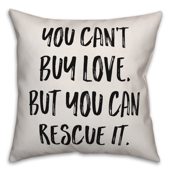 Creative Products Rescue Love 18x18 Spun Poly Pillow