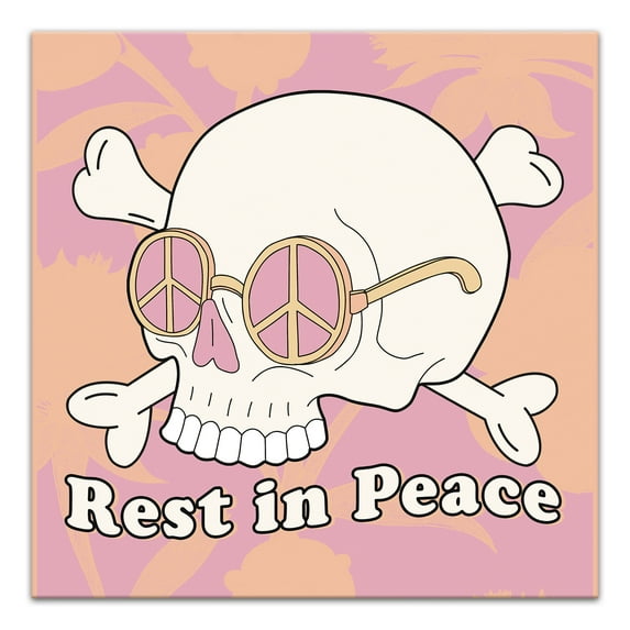 Creative Products Rest in Peace 16 x 16 Canvas Wall Art
