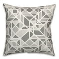 thumbnail image 1 of Creative Products Retro Cuts Gray 20 x 20 Indoor / Outdoor Pillow, 1 of 3