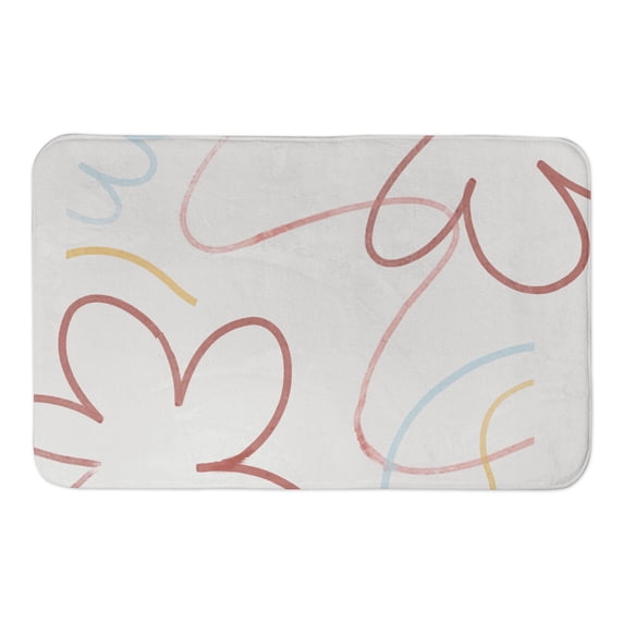 Creative Products Retro Flowers 34x21 Bath Mat