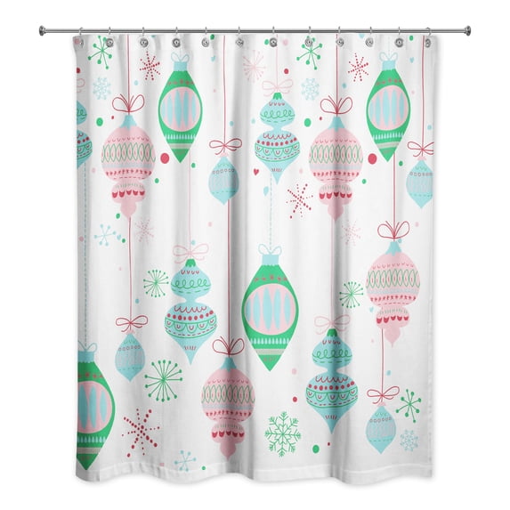 Creative Products Retro Funky Ornaments 71x74 Shower Curtain