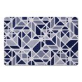 thumbnail image 1 of Creative Products Retro Geometric Blue 27x18 Floor Mat, 1 of 1