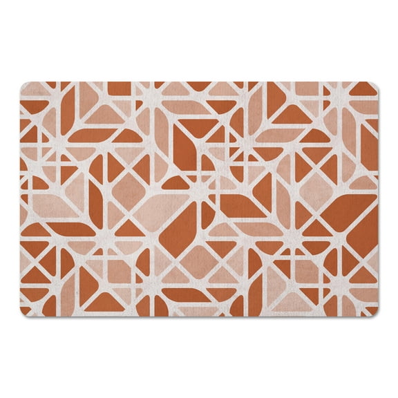 Creative Products Retro Geometric Copper 27x18 Floor Mat
