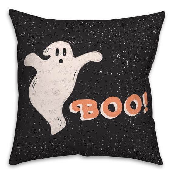 Creative Products Retro Ghost Boo 18x18 Spun Poly Pillow