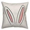 thumbnail image 1 of Creative Products Reversible Bunny Ears and Tail 18x18 Spun Poly Pillow, 1 of 1