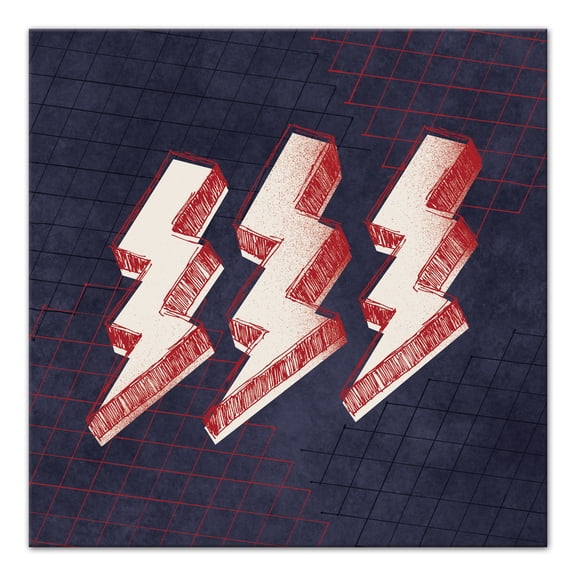 Creative Products Rocker Lightning 20x20 Canvas Wall Art