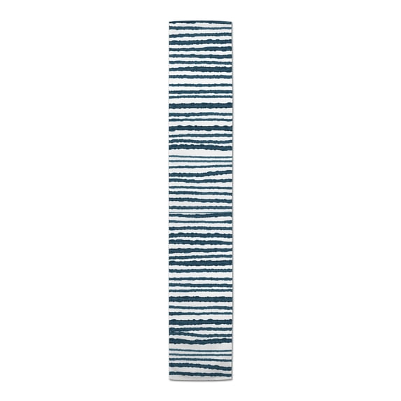 Creative Products Rough Watercolor Navy 4 16 x 72 Poly Twill Table Runner