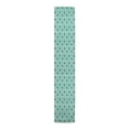 thumbnail image 1 of Creative Products RoughHexagon Pattern Teal 16x72 Poly Twill Table Runner, 1 of 3