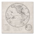 thumbnail image 1 of Creative Products Round World Map Distressed 16x16 Canvas Wall Art, 1 of 5