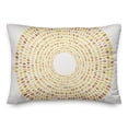 thumbnail image 1 of Creative Products Round Yellow Dashes 14x20 Indoor / Outdoor Pillow, 1 of 3