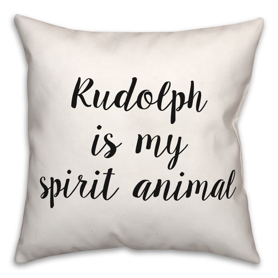 Creative Products Rudolph 18x18 Spun Poly Pillow