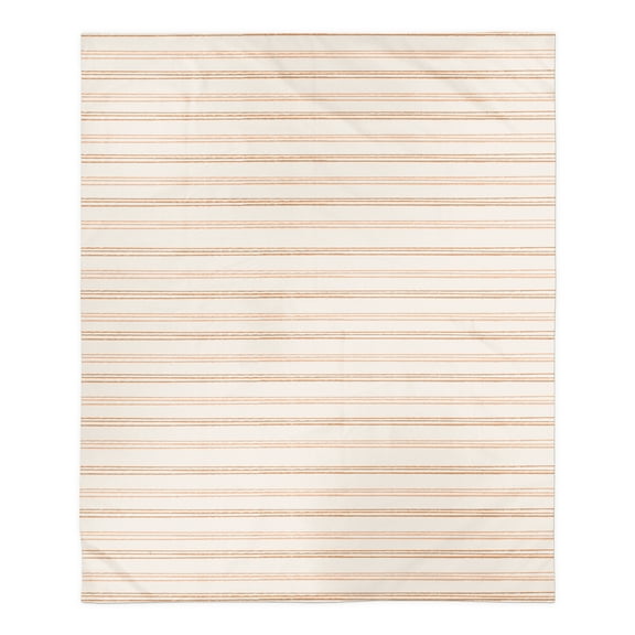 Creative Products Rust Loose Lines 50x60 Sherpa Fleece Blanket