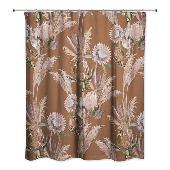 Creative Products Rust Protea Blooms 71x74 Shower Curtain