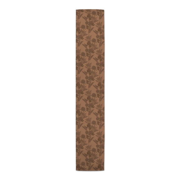 Creative Products Rust Tones Protea Blooms 16 x 90 Cotton Twill Table Runner