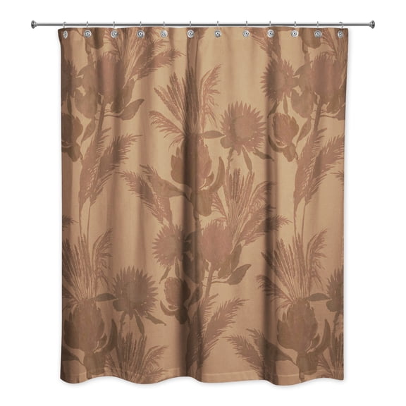 Creative Products Rust Tones Protea Blooms 71x74 Shower Curtain
