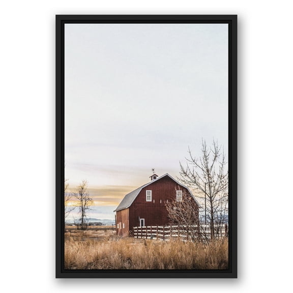 Creative Products Rustic Barn Sunrise 16 x 24 Canvas Wall Art