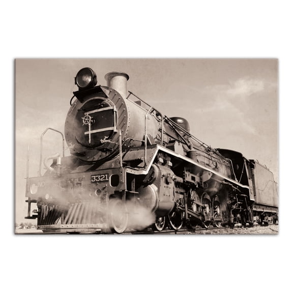 Creative Products Rustic Steam Engine 24x36 Canvas Wall Art