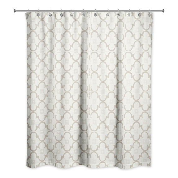 Creative Products Rustic Tile Pattern 4 71x74 Shower Curtain