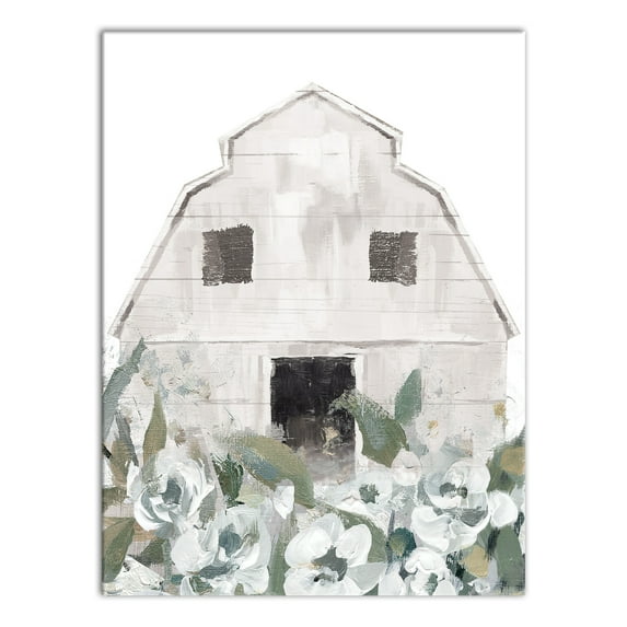 Creative Products Sage Floral Barn 18 x 24 Canvas Wall Art