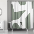 thumbnail image 1 of Creative Products Sage Geo Blocks 71 x 74 Shower Curtain, 1 of 2