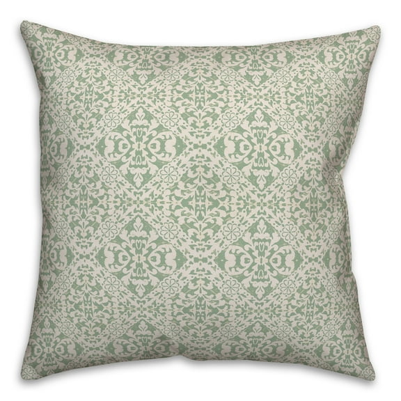 Creative Products Sage Tile Print 18x18 Spun Poly Pillow