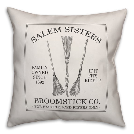 Creative Products Salem Sisters 16x16 Spun Poly Pillow