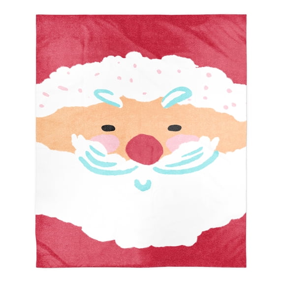 Creative Products Santa Face 50x60 Sherpa Fleece Blanket