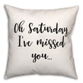 thumbnail image 1 of Creative Products Saturday 18x18 Spun Poly Pillow, 1 of 2