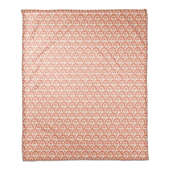 Creative Products Scallop Coral 50x60 Coral Fleece Blanket