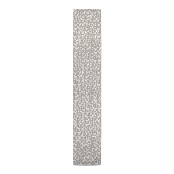 Creative Products Scallop Pattern Khaki 16x72 Poly Twill Table Runner